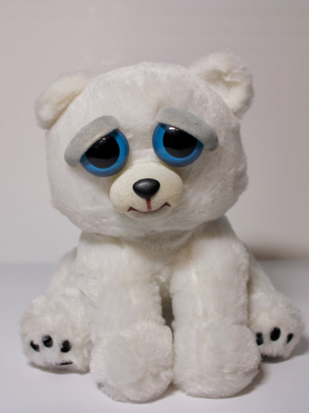White Plush Bear Feisty Pets Karl The Snarl Polar Bear Plush Stuffed Animal Toy